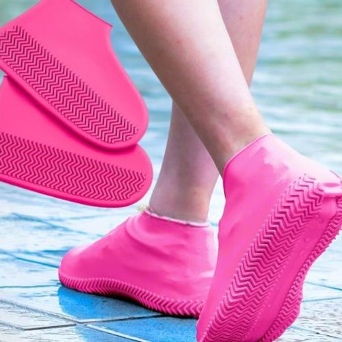 Бахилы силиконовые на обувь от воды и грязи Waterproof Silicone Shoe Cover размер L