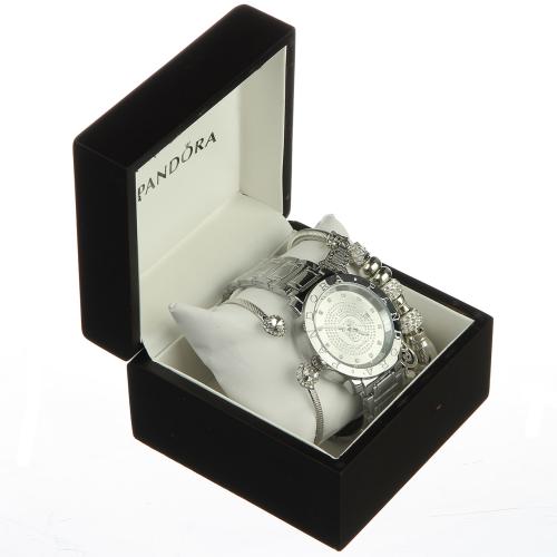 Часы женские Pandora silver с серебристым браслетом 9 Mix