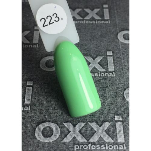 Гель лак Oxxi Professional 8 мл №223 Светло салатовый