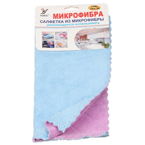 Салфетка для уборки YONIC микрофибра 30 х 30 см (R87907)