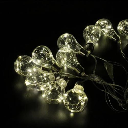 Xmas гирлянд BALLS 10 LED 2M WW WITH CONNECTER (7 281)