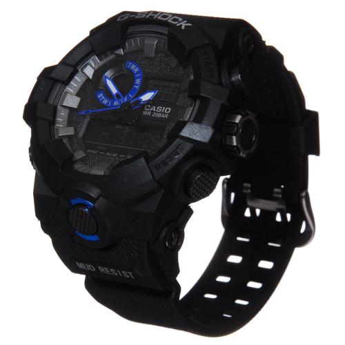 Часы G-Shock protection с синей стрелкой (WR-20BAR)