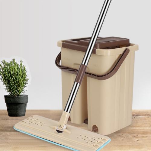 Швабра с ведром Flat Mop автоматический отжим (345 MOP)