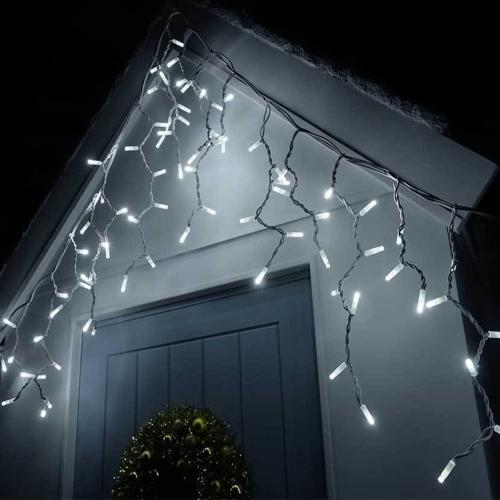 Xmas гирлянда LED 150 3.3Line Short curtain (Сосульки/Бахрома) W -2 Белая 10M*1,5M Ул.+соед+Чер.(10)