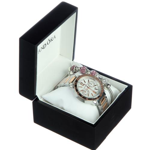 Часы женские Pandora с розовым браслетом 1 Mix
