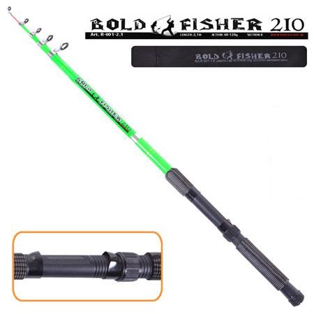 Спиннинг телескоп Bold fisher 2.4м, 60-120г, 6к (R-001-2.4)