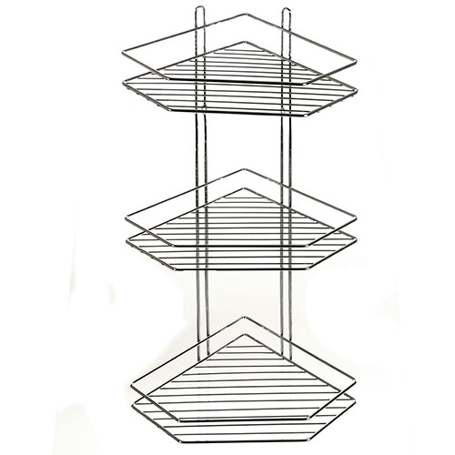 Полка в ванную угловая STENSON 20.5*20.5*62.9 см (MH-1982)