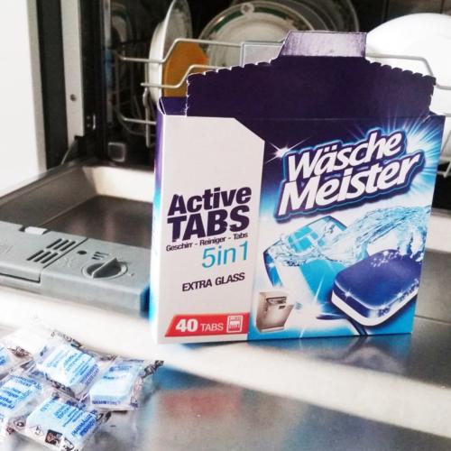 Таблетки для автоматических посудомоечных машин Wasche Mesiter Active Tabs 5in1 40шт