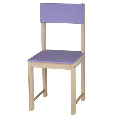 Детский стульчик деревянный 64 см Фиолетовый