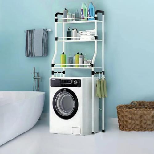 Полка стеллаж напольная над стиральной машинкой Laundry Rack 68 х 25 х 160 см (R30891)