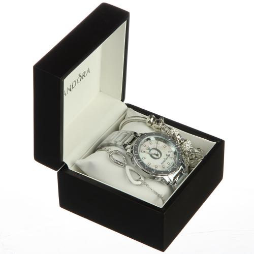 Часы женские Pandora silver с серебристым браслетом 13 Mix
