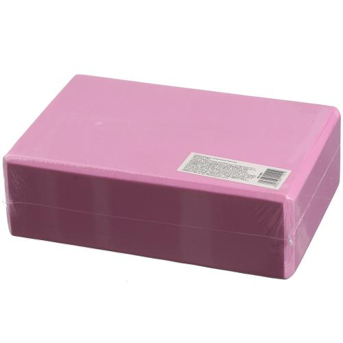 Блок для йоги EVA 23х7.5х15 см (0858) Розовый