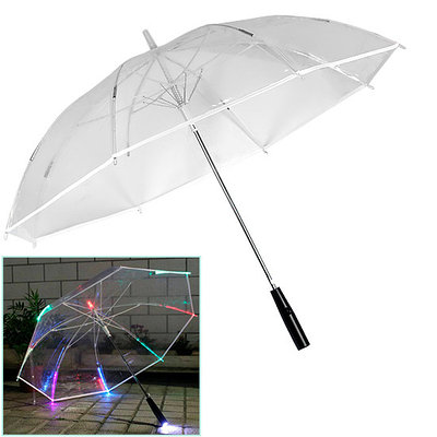 Зонт прозрачный с LED подсветкой