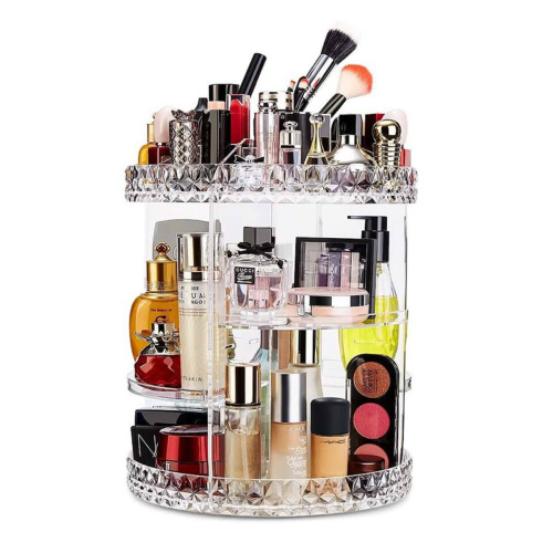 Вращающийся органайзер для косметики Cosmetic Storage Box Rack