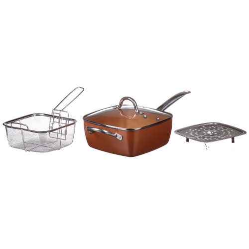 Сковорода-фритюрница Copper Cook Deep Square Pan 24 см (1499G)