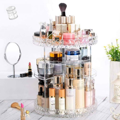 Вращающийся органайзер для косметики Cosmetic Storage Box Rack