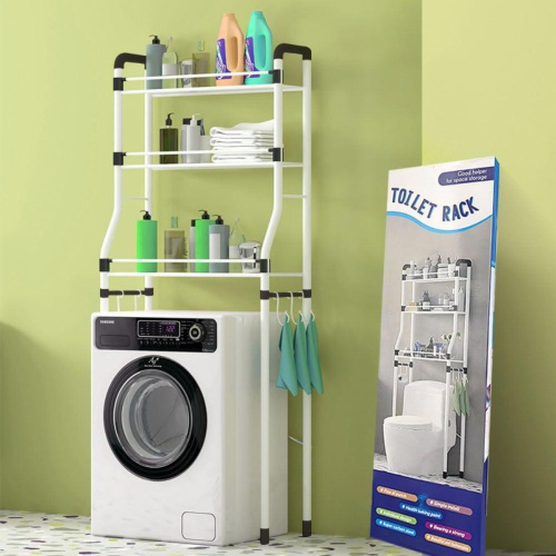 Полка стеллаж напольная над стиральной машинкой Laundry Rack 68 х 25 х 160 см (R30891)