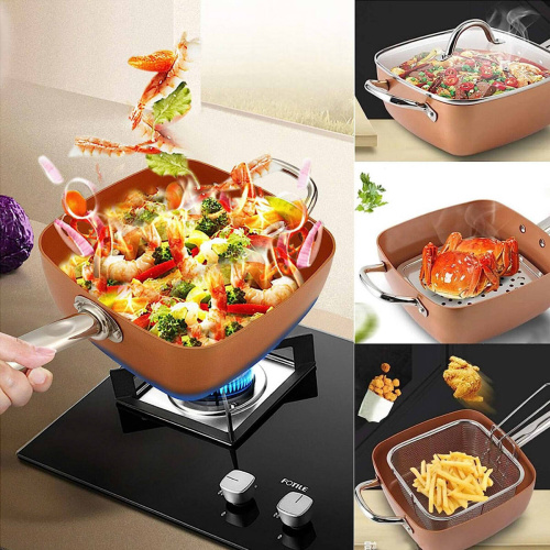 Сковорода-фритюрница Copper Cook Deep Square Pan 24 см (1499G)