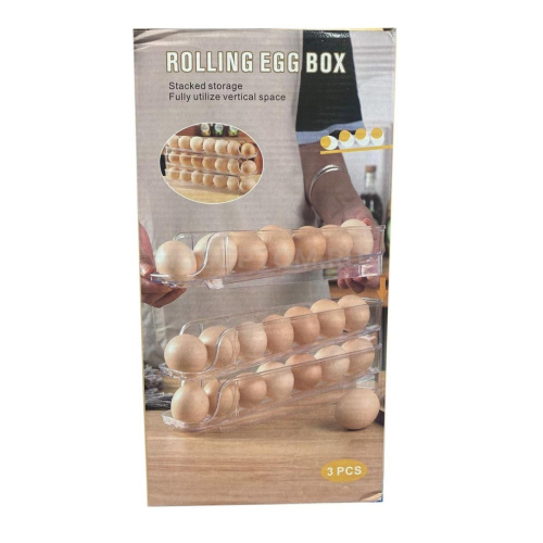 Органайзер для хранения яиц ROLLING EGG BOX 3 яруса (R93834)