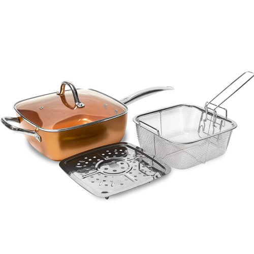 Сковорода-фритюрница Copper Cook Deep Square Pan 24 см (1499G)