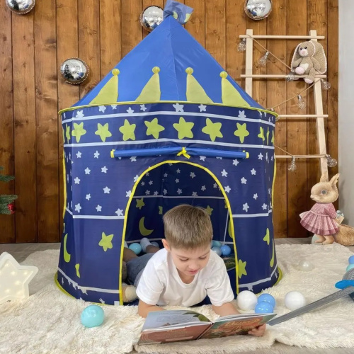 Детская игровая палатка Kid`s Tent "Корона" Синяя