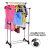 Телескопическая стойка-вешалка для одежды Double Pole Clothes Horse (большая) 339 LR