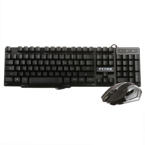 Клавиатура проводная и мышь Gaming PETRA MK1