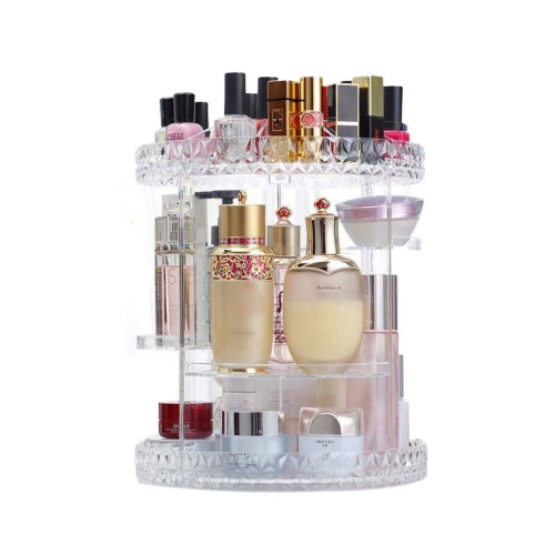 Вращающийся органайзер для косметики Cosmetic Storage Box Rack